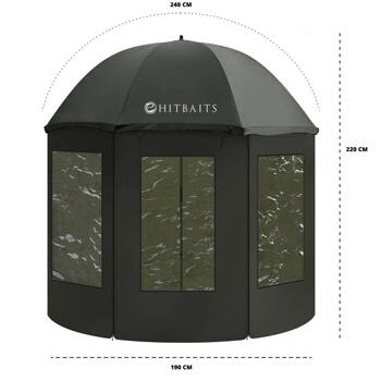 Parasol wędkarski namiot na ryby wodoodporny 240 cm